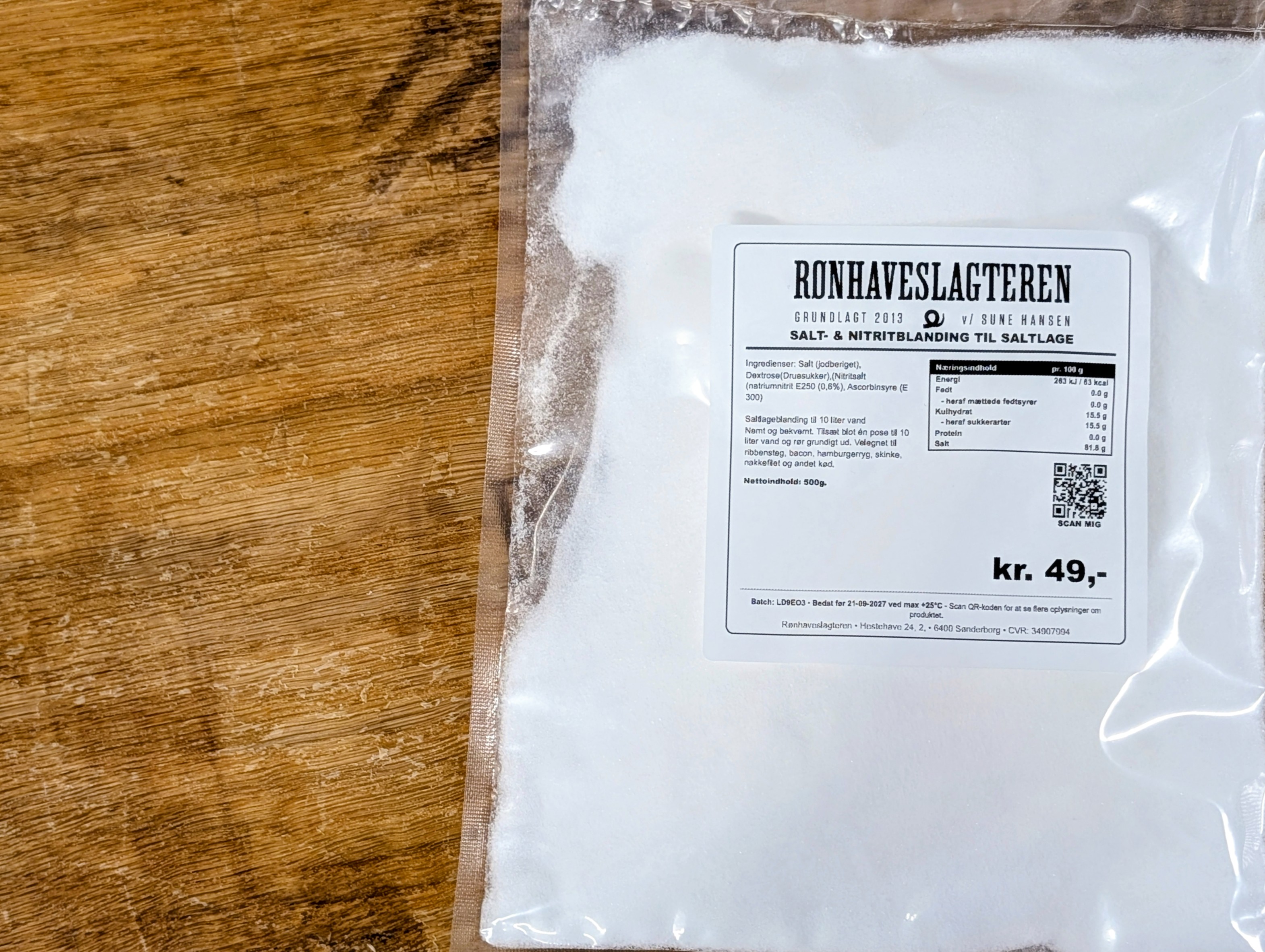 Salt- & Nitritblanding til Saltlage
